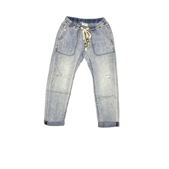 One Teaspoon Woman's Shabbies Boyfriend  Jeans in Montana Ripped Crop Size XS - Picture 2 of 9